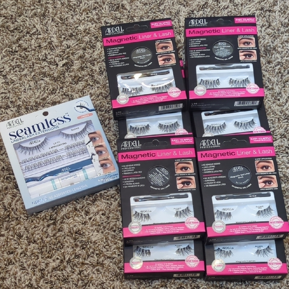 Ardell Magnetic Liner & Lash Collection plus Seamless Underlash Extensions Naked
